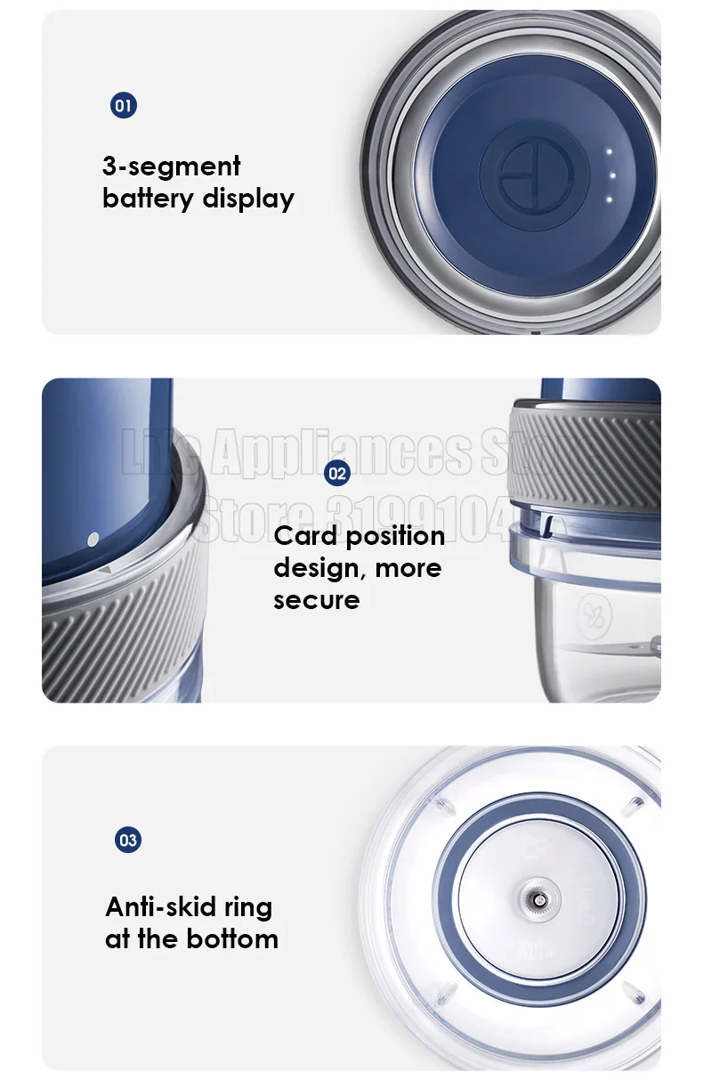 2000mAh Rechargeable Battery Mini Electric Shredder