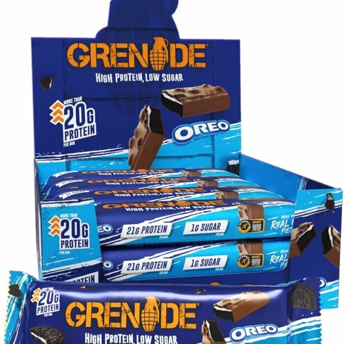【Flash Sale】Grenade OREO Protein Bar - High Protein, Low Sugar, 12 x 60 g