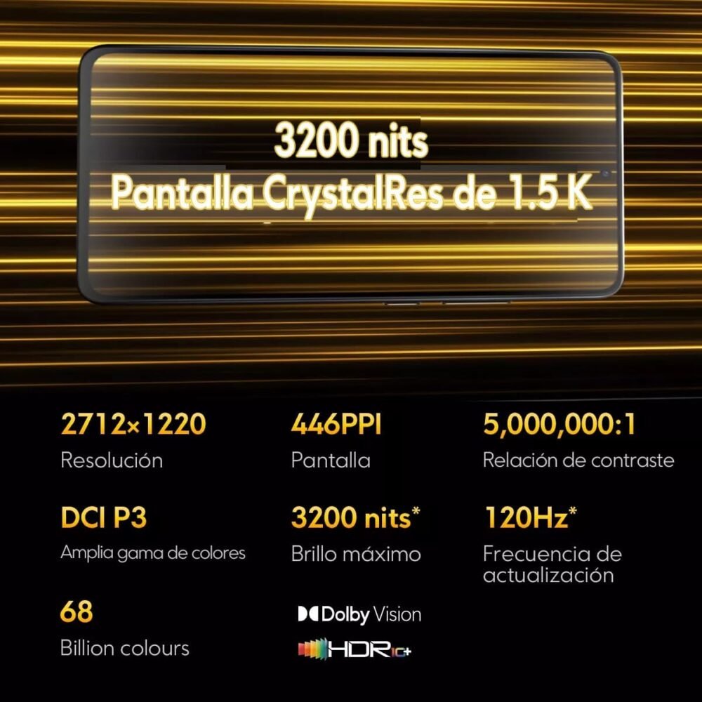Xiaomi Poco X7 PRO 5G + 4G LTE (for Tmobile Mint Tello & Global) (256GB + 8GB) Ai 6.67 50MP Gamers Phone NFC Dual sim Unlocked Model 2412DPC0AG (Black) - Image 5