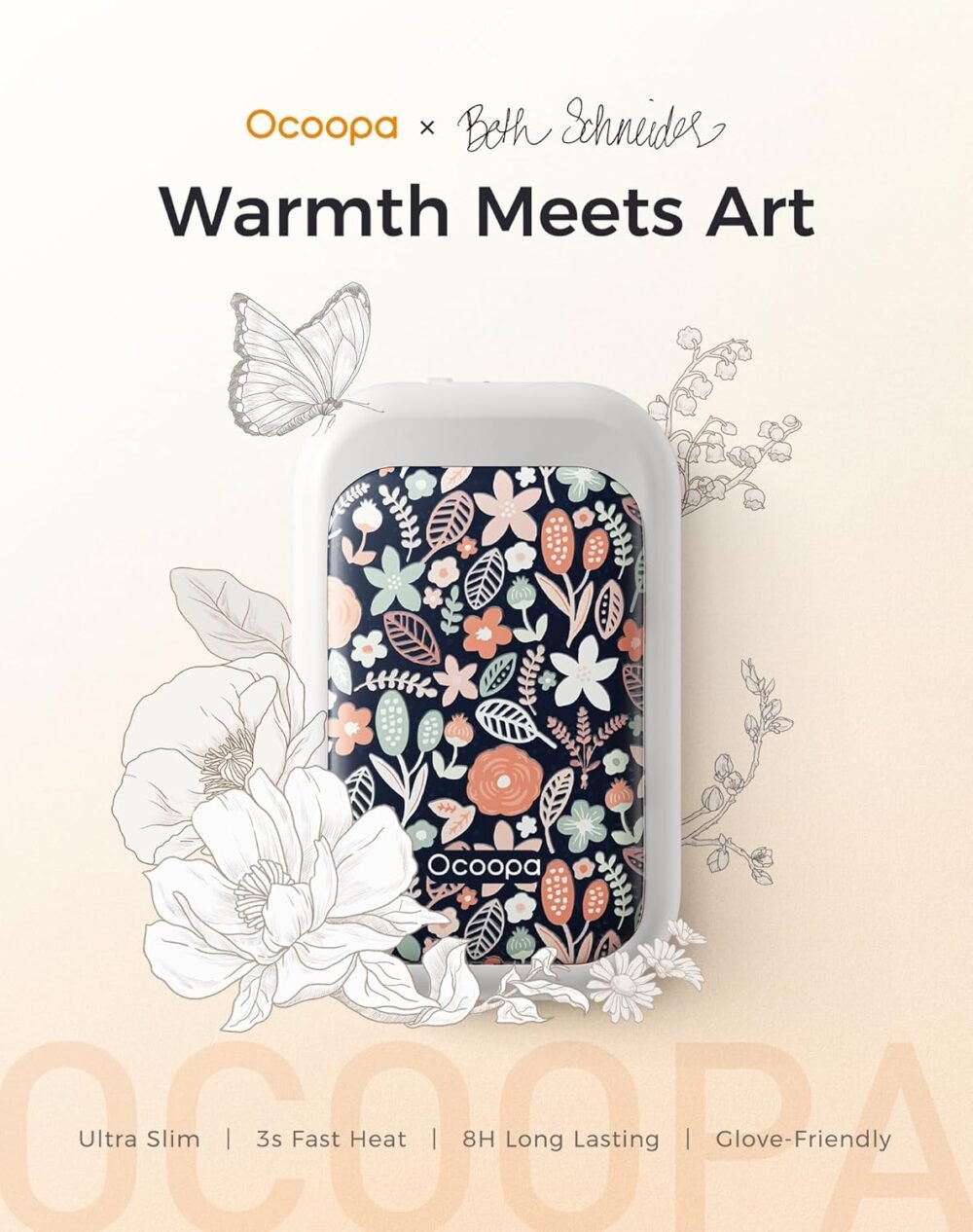 OCOOPA AI Magnetic Hand Warmers Rechargeable 2 Pack. 5000mAh Ultra-Thin Electric Glove Heater Handwarmer.UL Certified. Men Women Gifts for Christmas.Birthday.Winter Essentials.UT4 Young - Image 2