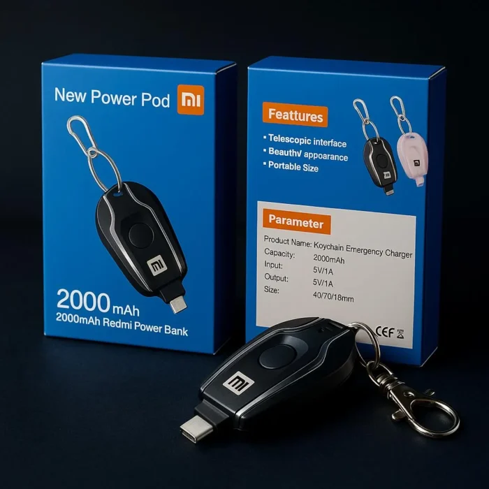 Keychain Portable Phone Charger – Compact & Powerful