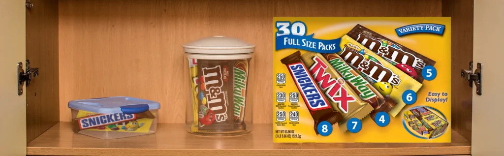 M&M’s, Snickers and More Chocolate Candy Bars, Variety Pack, 30-count
