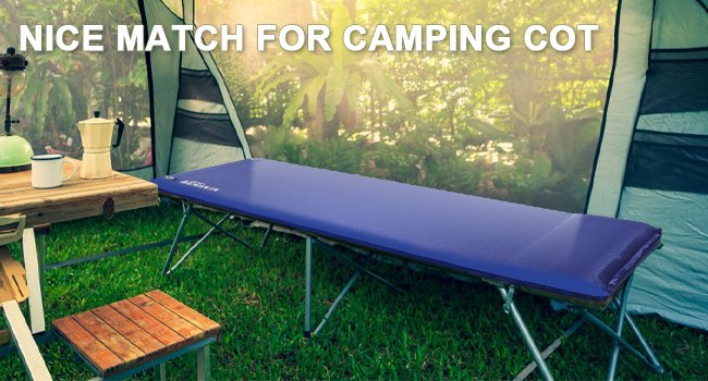 Elegear Self Inflating Sleeping Pad, 3.18'' Ultra-Thick Memory Foam Camping Pad with Pillow, 20s Fast Inflating Camping Mattress Pad, 4-Season Insulated Camp Sleeping Mat for Camping/Travel/Tent/Car