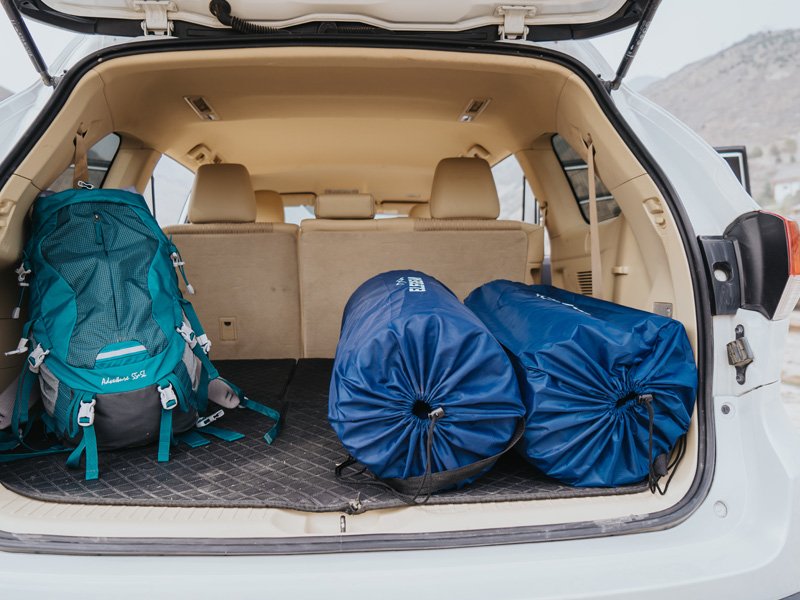 Elegear Self Inflating Sleeping Pad, 3.18'' Ultra-Thick Memory Foam Camping Pad with Pillow, 20s Fast Inflating Camping Mattress Pad, 4-Season Insulated Camp Sleeping Mat for Camping/Travel/Tent/Car